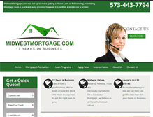 Tablet Screenshot of midwestmortgage.com